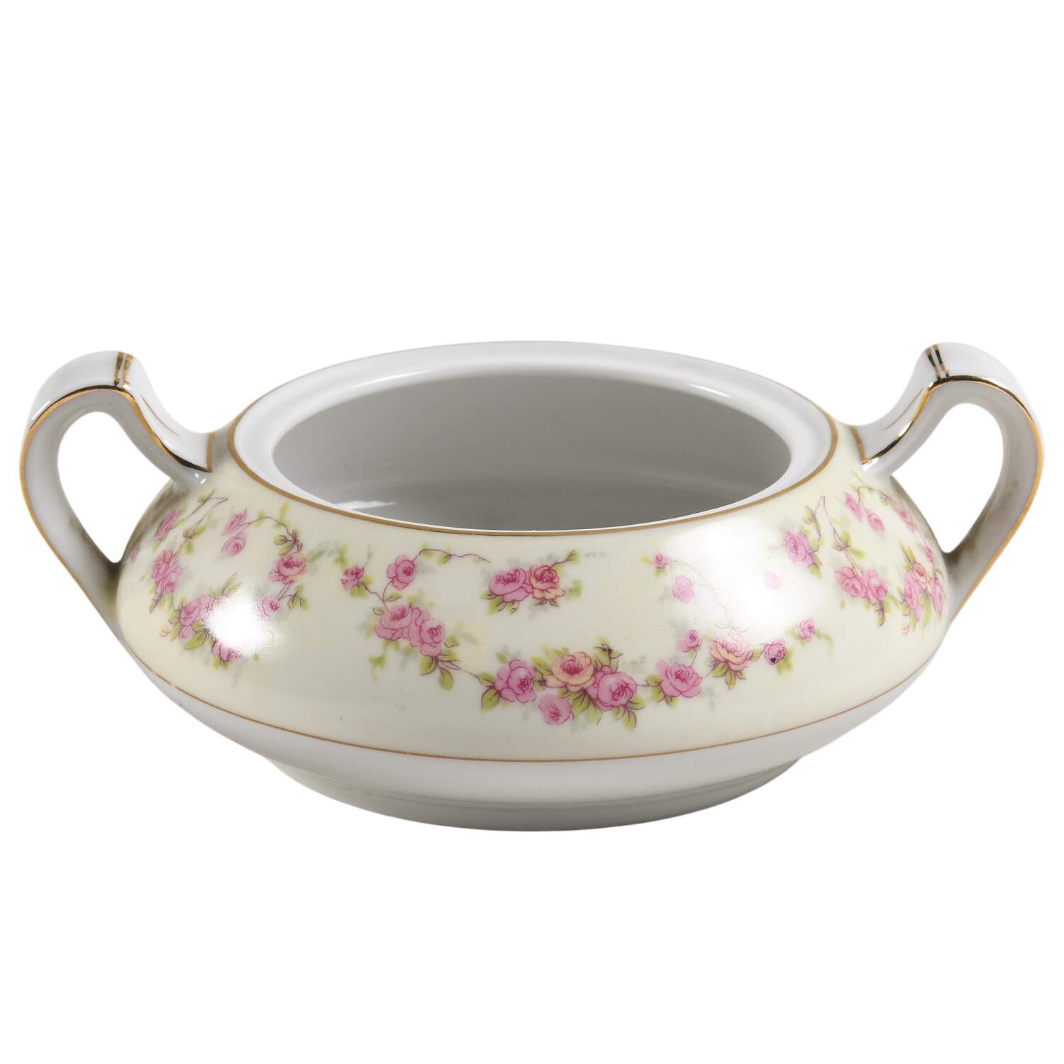 Rosemary (Small Pink Roses) Sugar Bowl No Lid by Thun-1