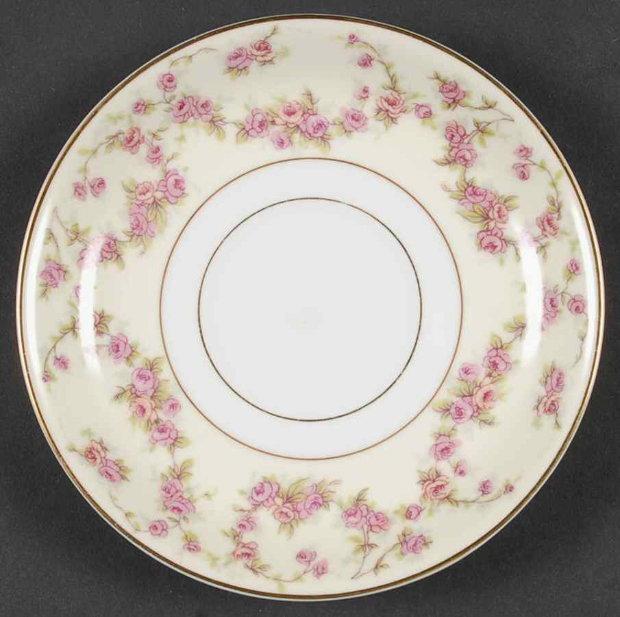 Rosemary (Small Pink Roses) Saucer by Thun-1