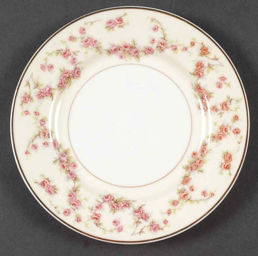 Rosemary (Small Pink Roses) Bread & Butter Plate by Thun-1