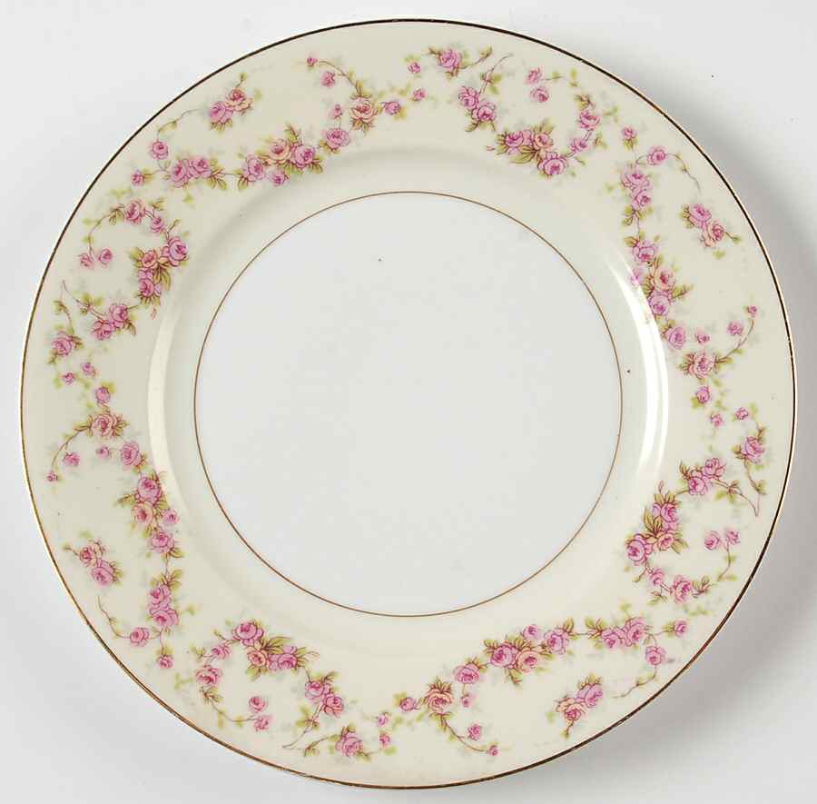 Rosemary (Small Pink Roses) Salad Plate by Thun-1