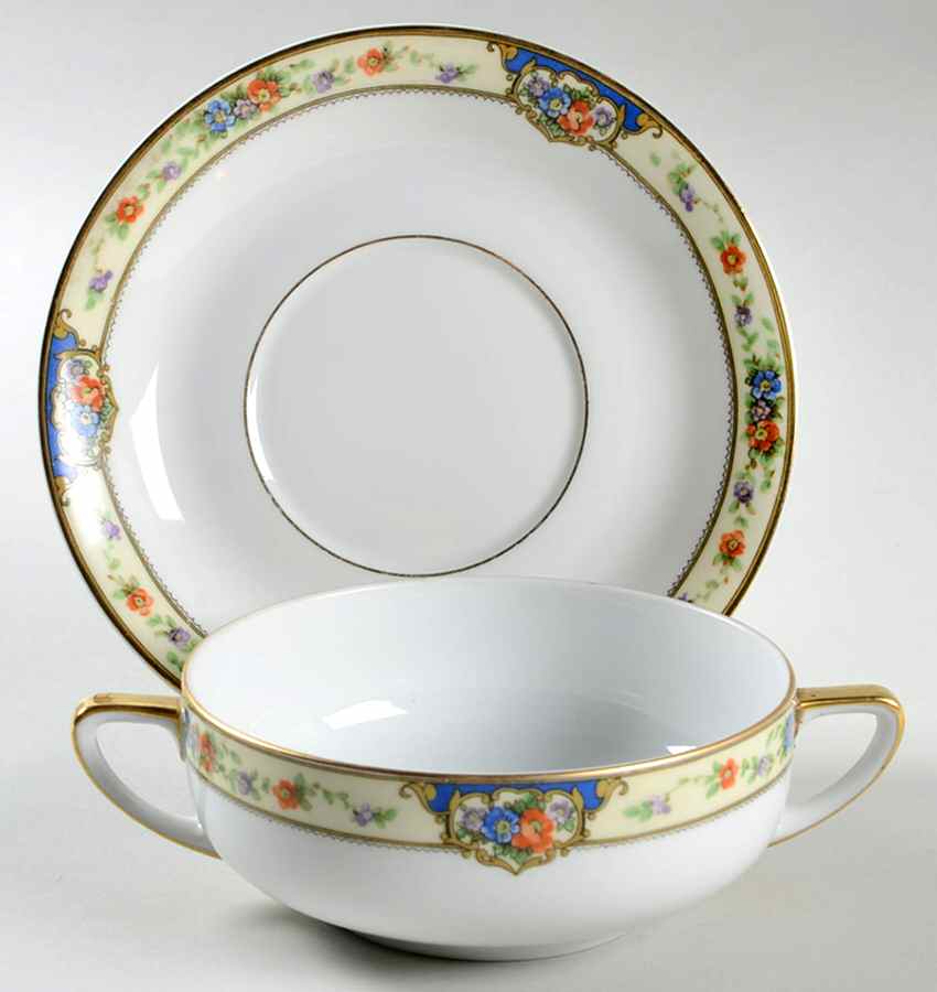 Savoy Flat Cream Soup Bowl & Saucer Set by Thun-1