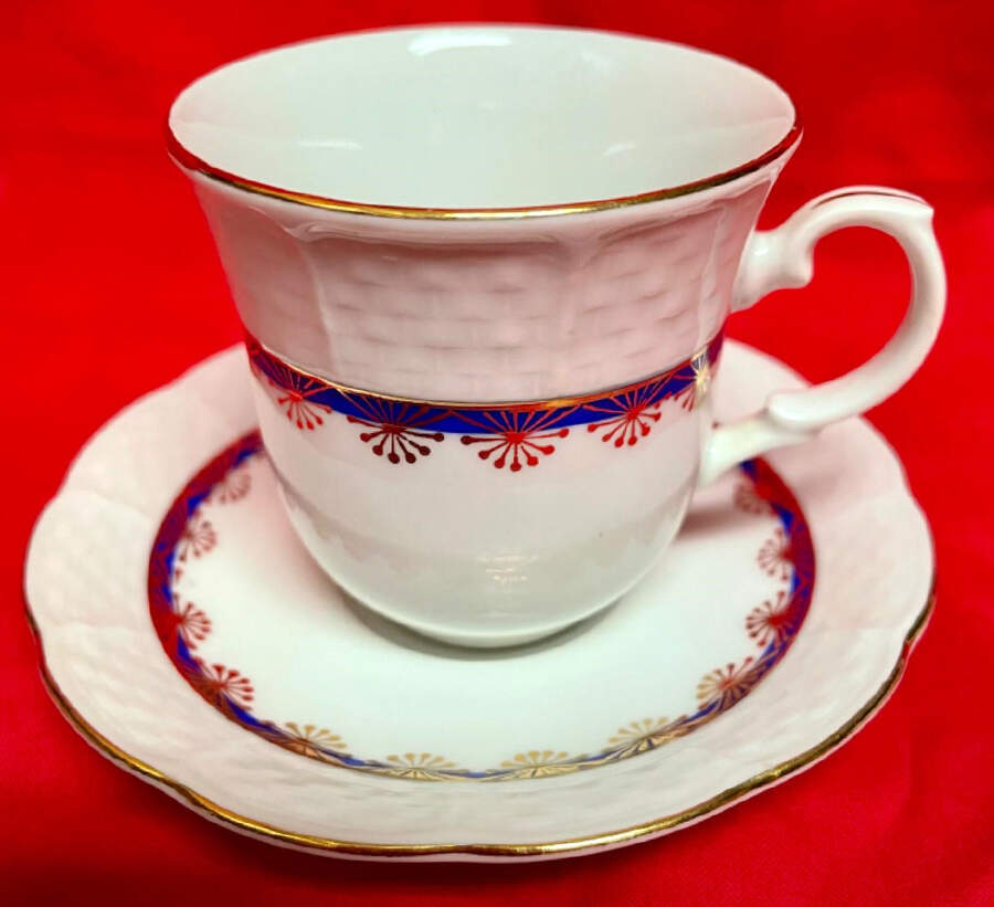 THU109 Flat Demitasse Cup & Saucer Set by Thun-1