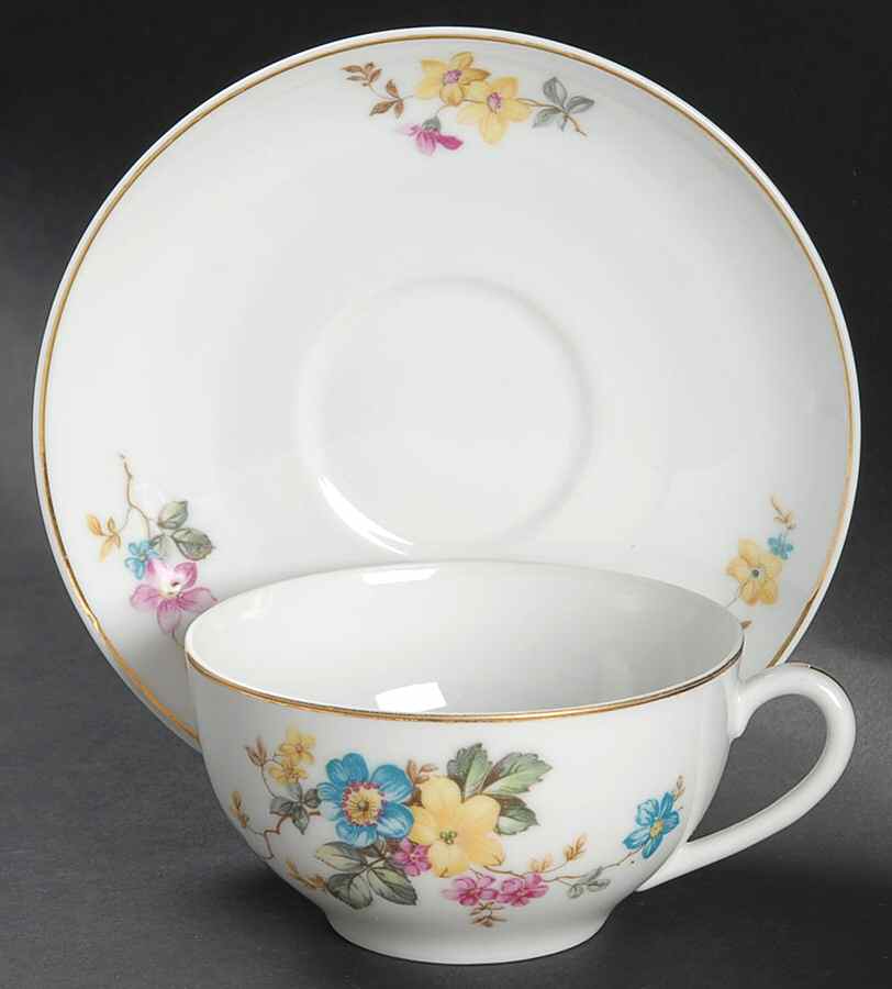 17380 Flat Cup & Saucer Set by Thun-1