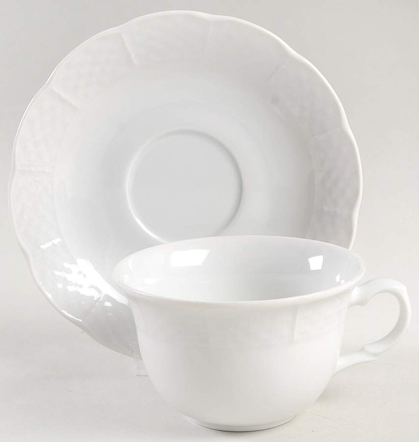 THU93 Flat Cup & Saucer Set by Thun-1