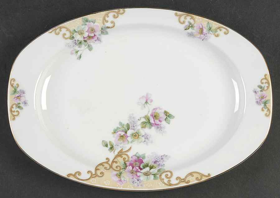 Windemere (Multi Sided) 12" Oval Serving Platter by Thun-1