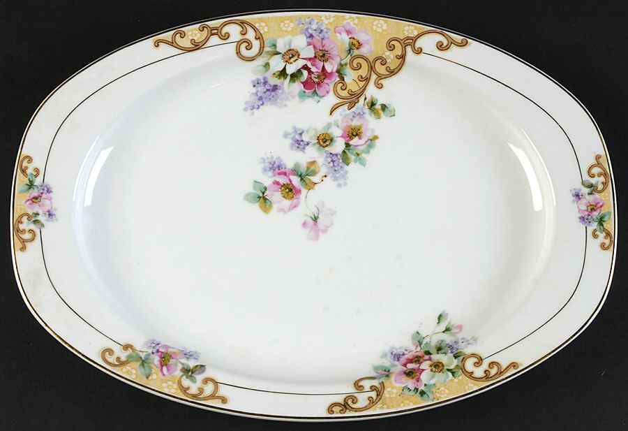 Windemere (Round) 12" Oval Serving Platter by Thun-1
