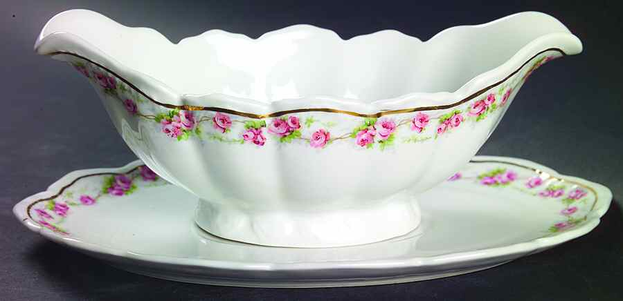 Marquis Gravy Boat & Underplate by Tiara (Bavaria)-1