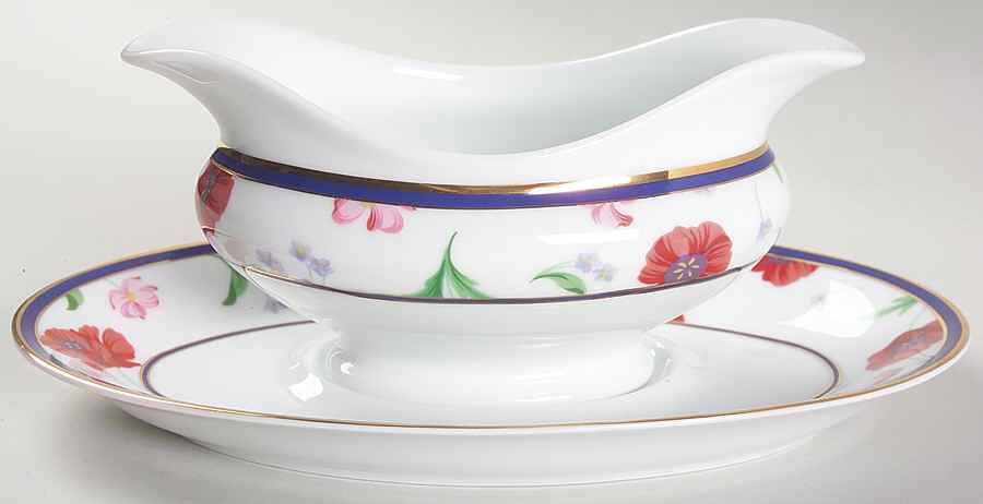 American Garden (France) Gravy Boat & Underplate by Tiffany-1