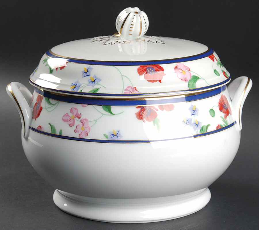 American Garden (France) Round Covered Vegetable by Tiffany-1