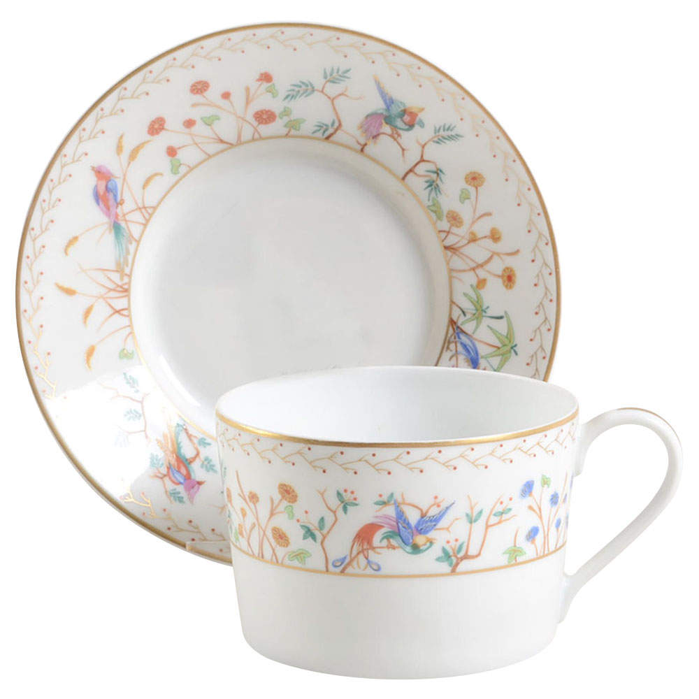 Audubon Flat Cup & Saucer Set by Tiffany-1