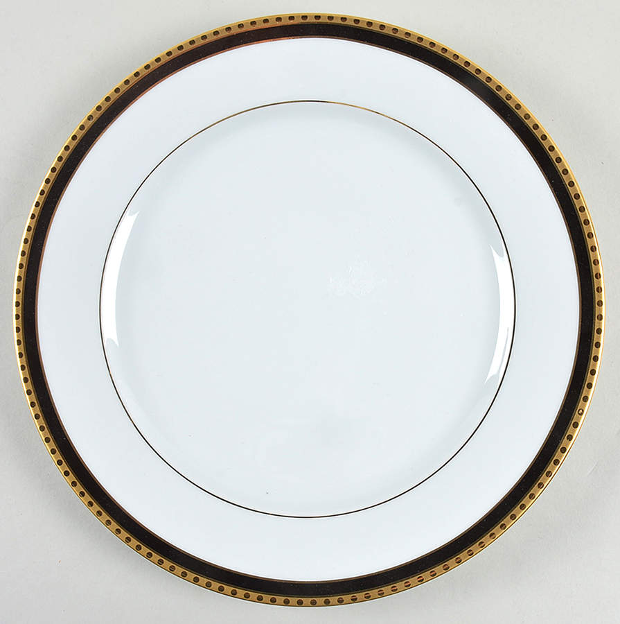 Black Band Dinner Plate by Tiffany-1