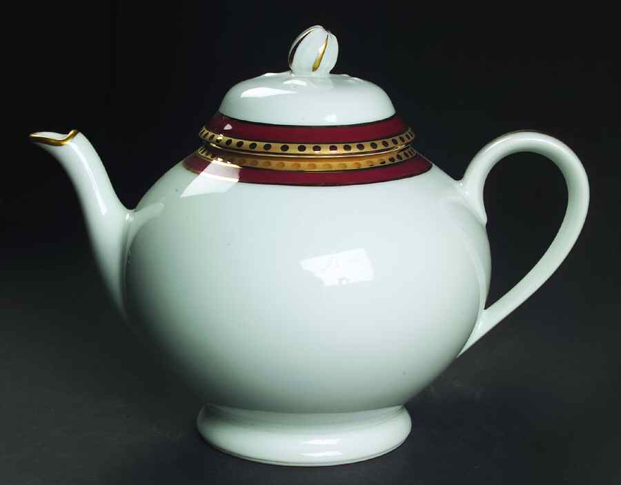 Rust Band Teapot & Lid by Tiffany-1