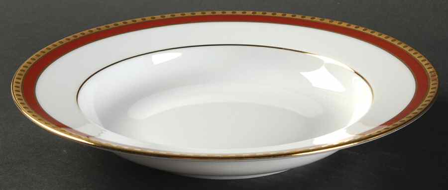 Rust Band Rim Soup Bowl by Tiffany-1