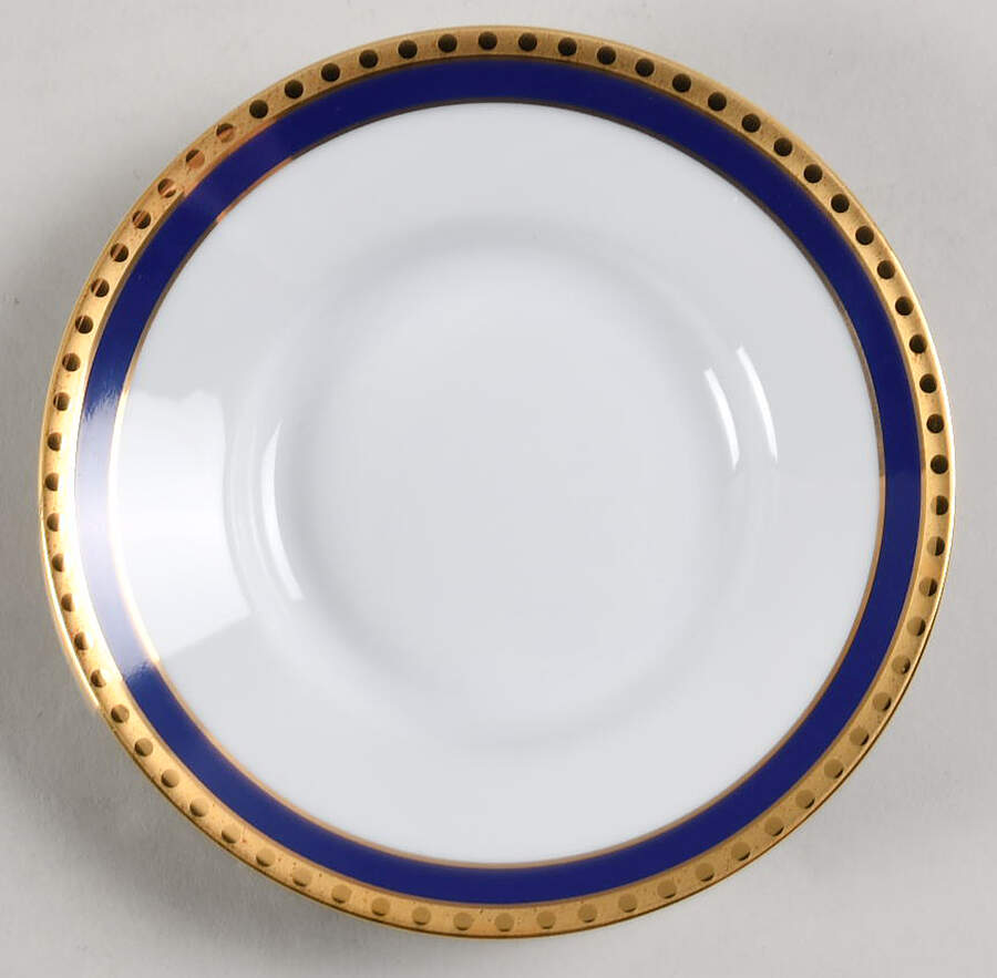 Blue Band Saucer by Tiffany-1