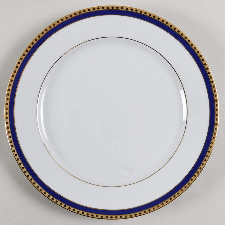 Blue Band Dinner Plate by Tiffany-1