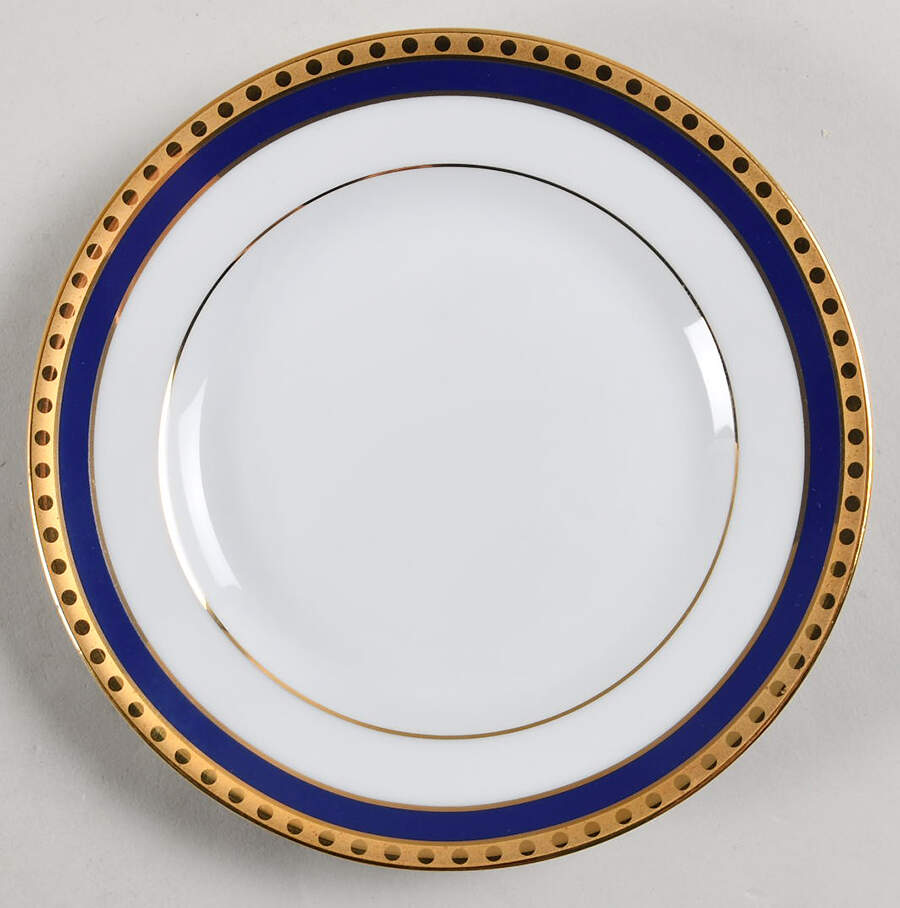 Blue Band Bread & Butter Plate by Tiffany-1