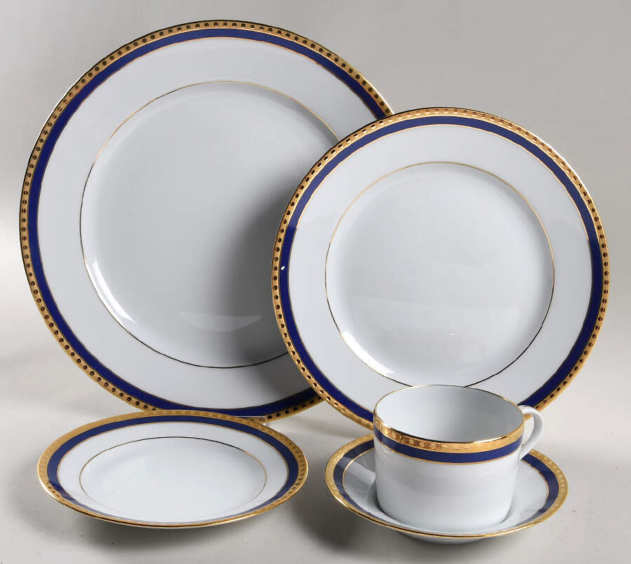 Blue Band 5 Piece Place Setting by Tiffany-1