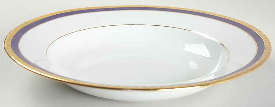 Blue Band Rim Soup Bowl by Tiffany-1