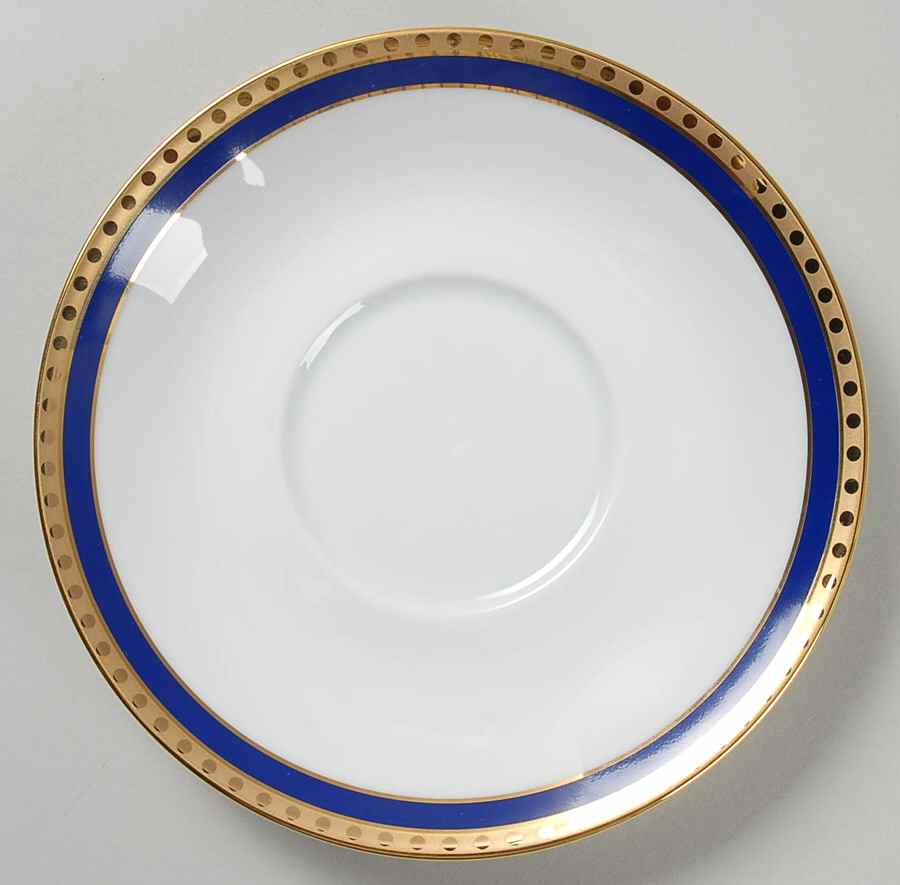 Blue Band Saucer for Cream Soup Bowl by Tiffany-1