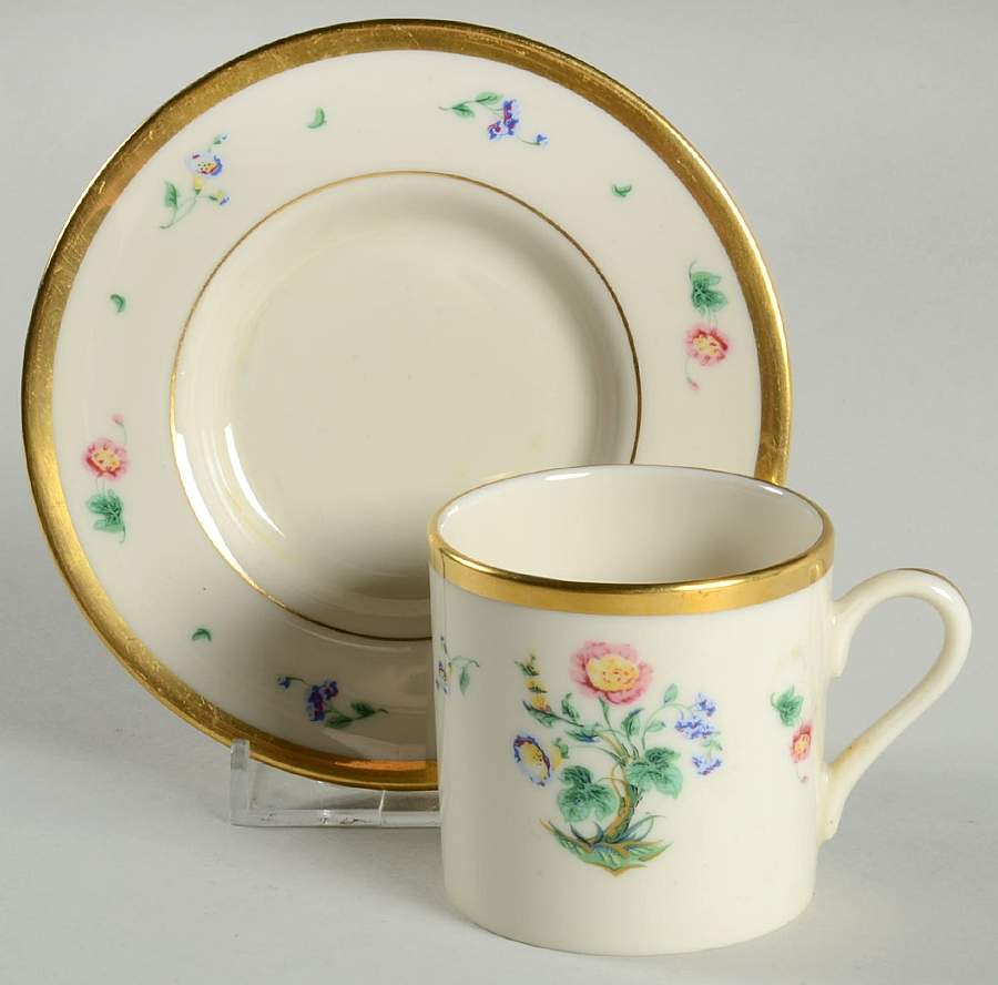Blair House Flat Demitasse Cup & Saucer Set by Tiffany-1