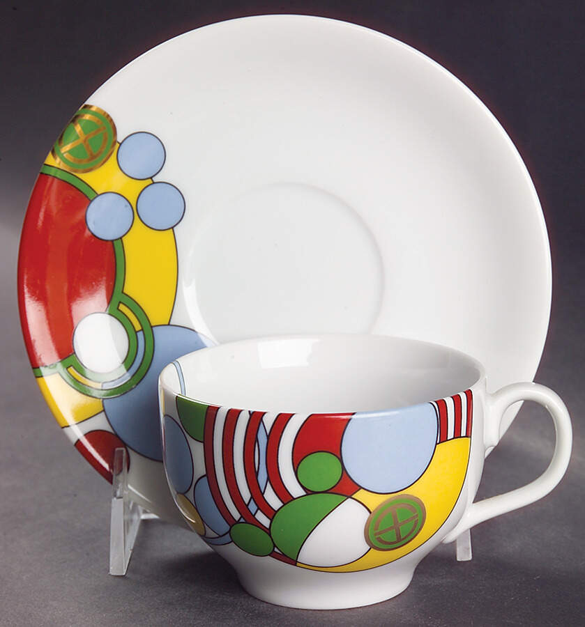 Cabaret Flat Cup & Saucer Set by Tiffany-1