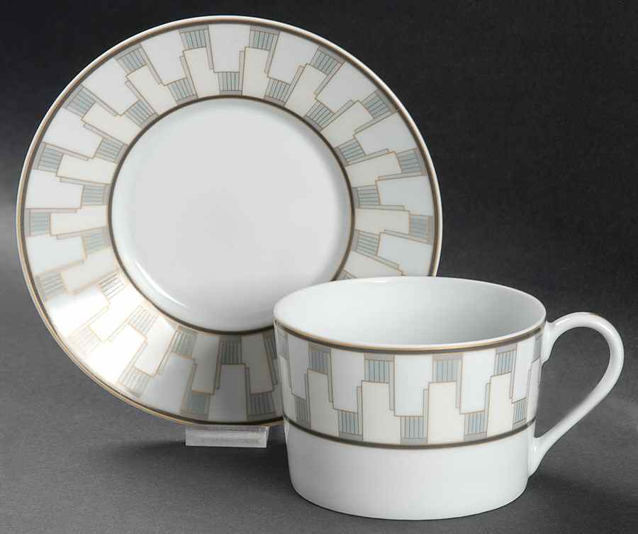 Century Flat Cup & Saucer Set by Tiffany-1