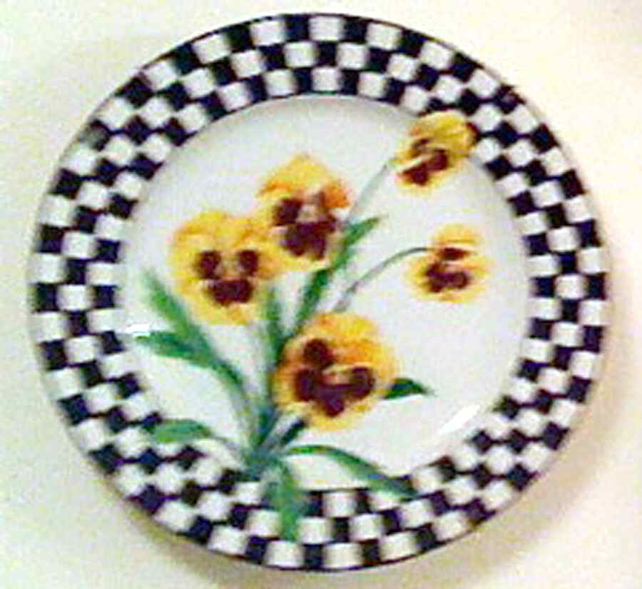 Checkerboard Dinner Plate by Tiffany-1