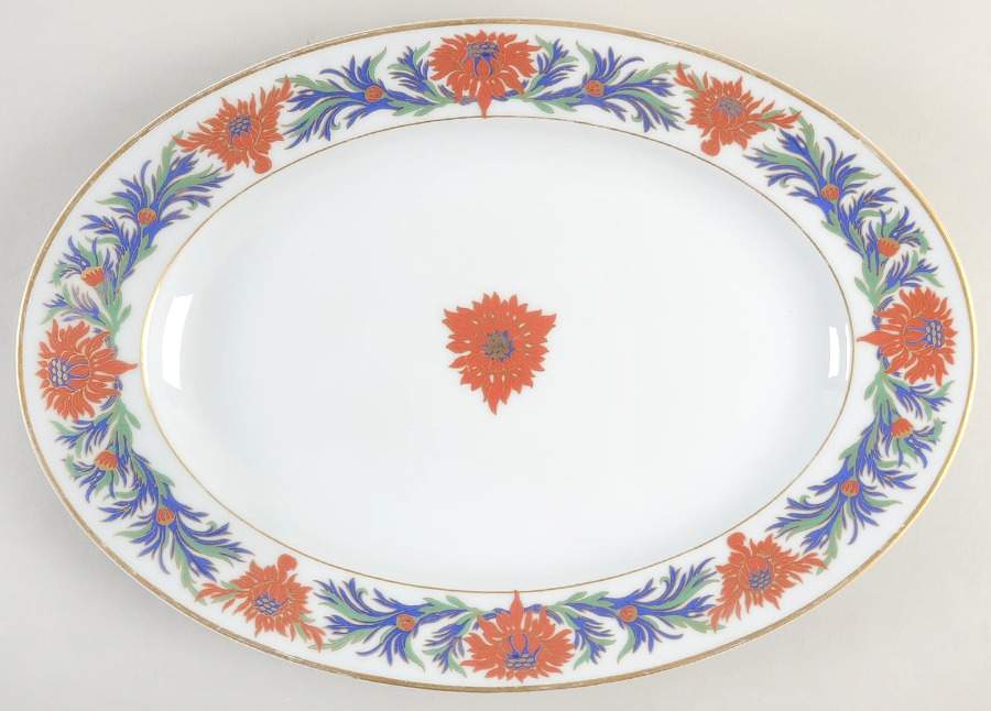 Chrysanthemum 15" Oval Serving Platter by Tiffany-1