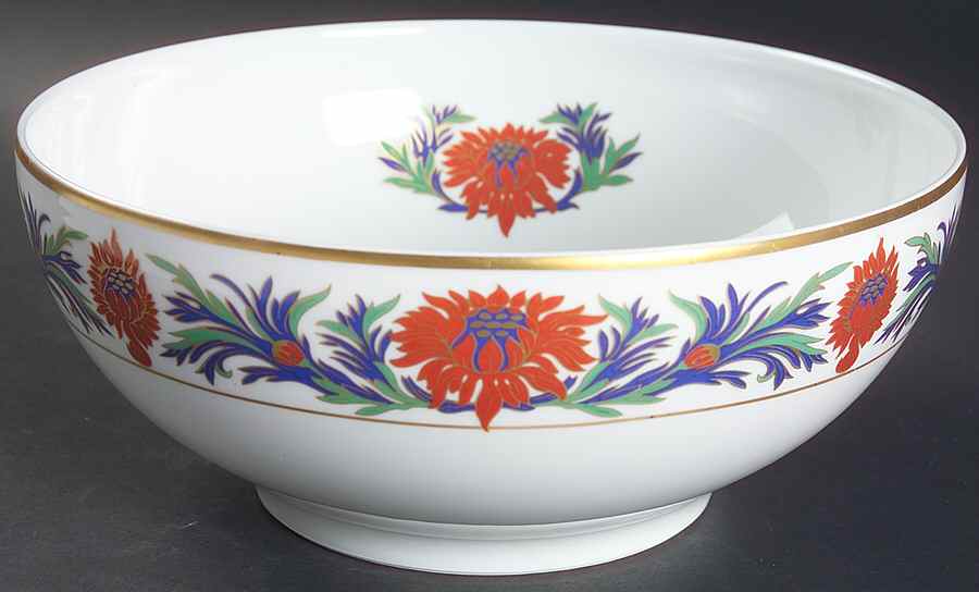 Chrysanthemum 9" Round Vegetable Bowl by Tiffany-1