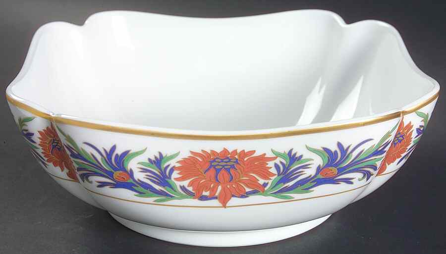 Chrysanthemum 8" Square Vegetable Bowl by Tiffany-1
