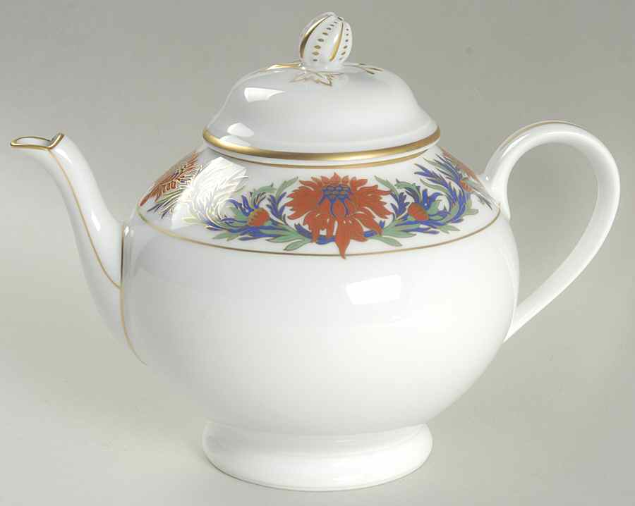 Chrysanthemum Teapot & Lid by Tiffany-1