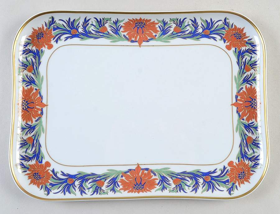 Chrysanthemum Rectangular Tray by Tiffany-1