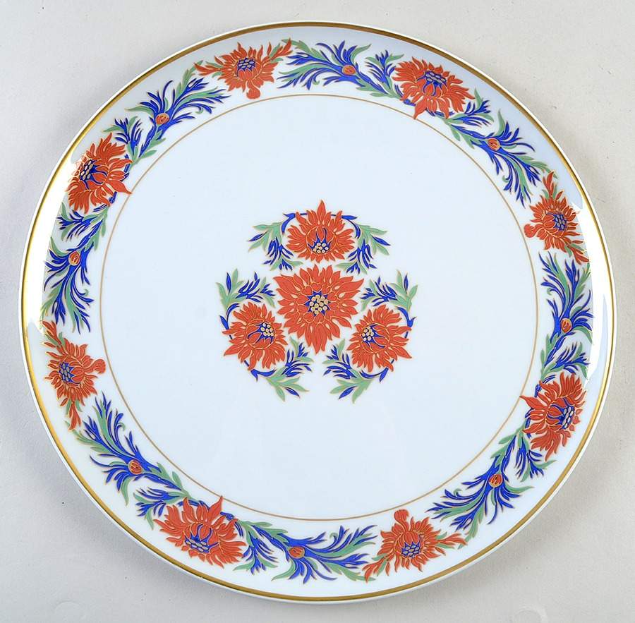 Chrysanthemum Cake Plate by Tiffany-1