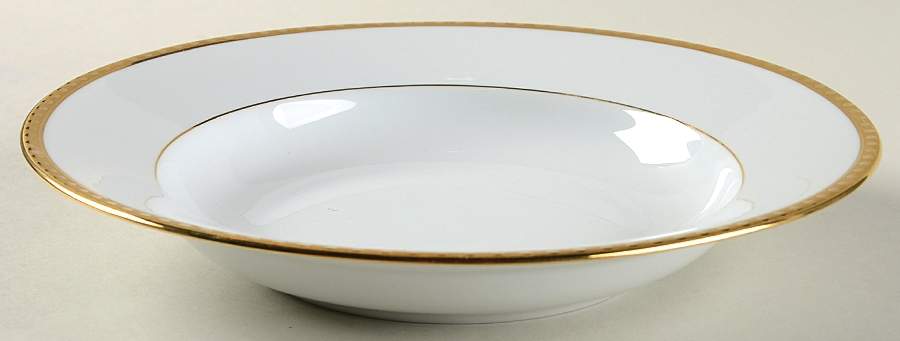 Gold Band Rim Soup Bowl by Tiffany-1