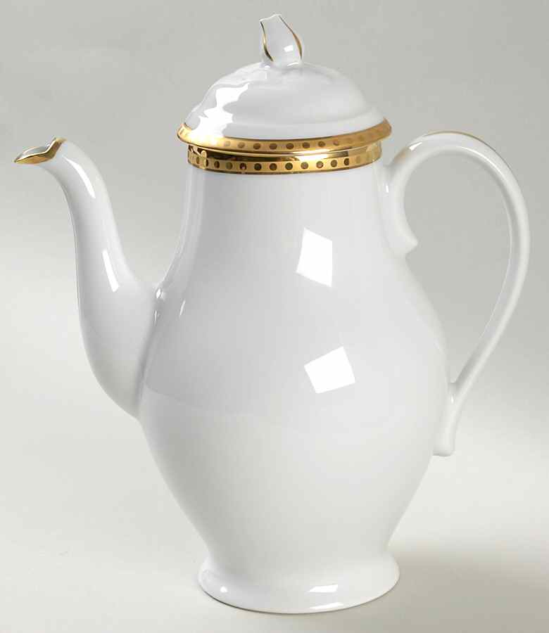 Gold Band Coffee Pot & Lid by Tiffany-1