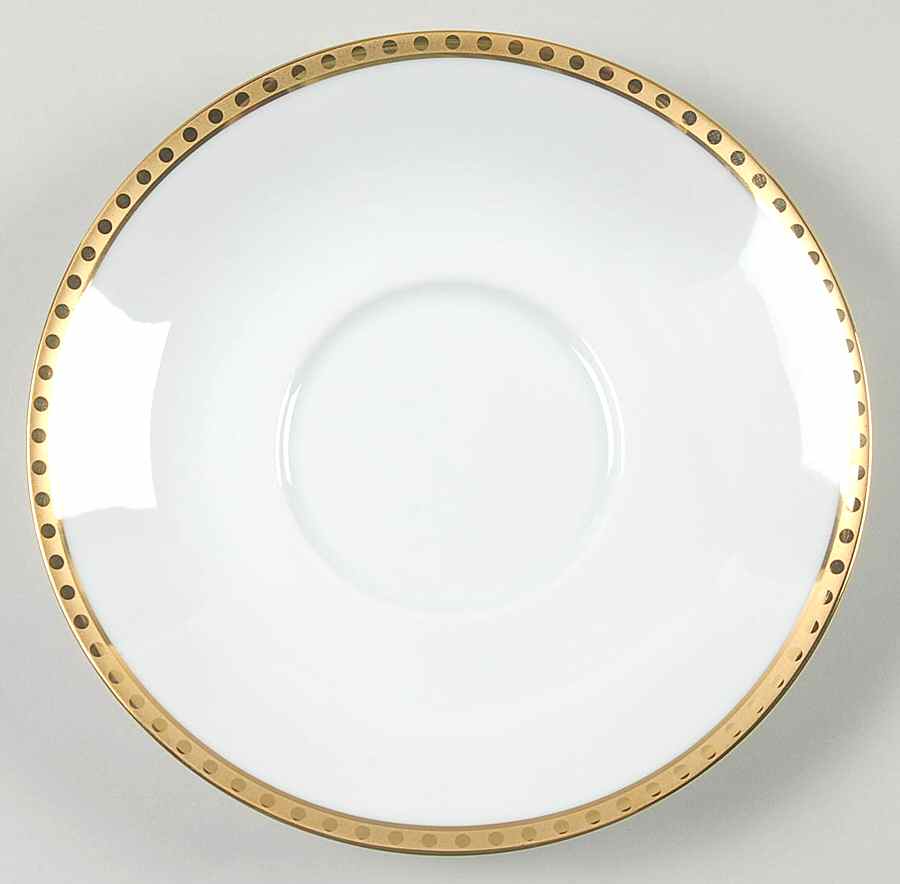 Gold Band Saucer for Cream Soup Bowl by Tiffany-1