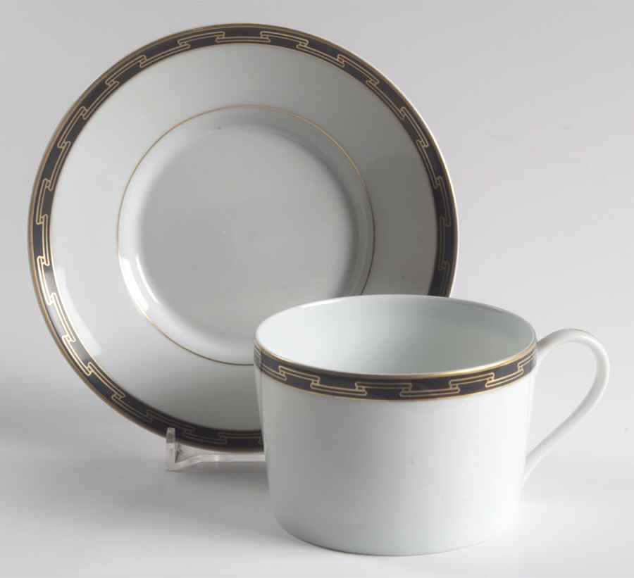 Hampton Flat Cup & Saucer Set by Tiffany-1