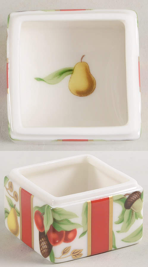 Tiffany Holiday (White Background, Japan) Trinket Box No Lid by Tiffany-1