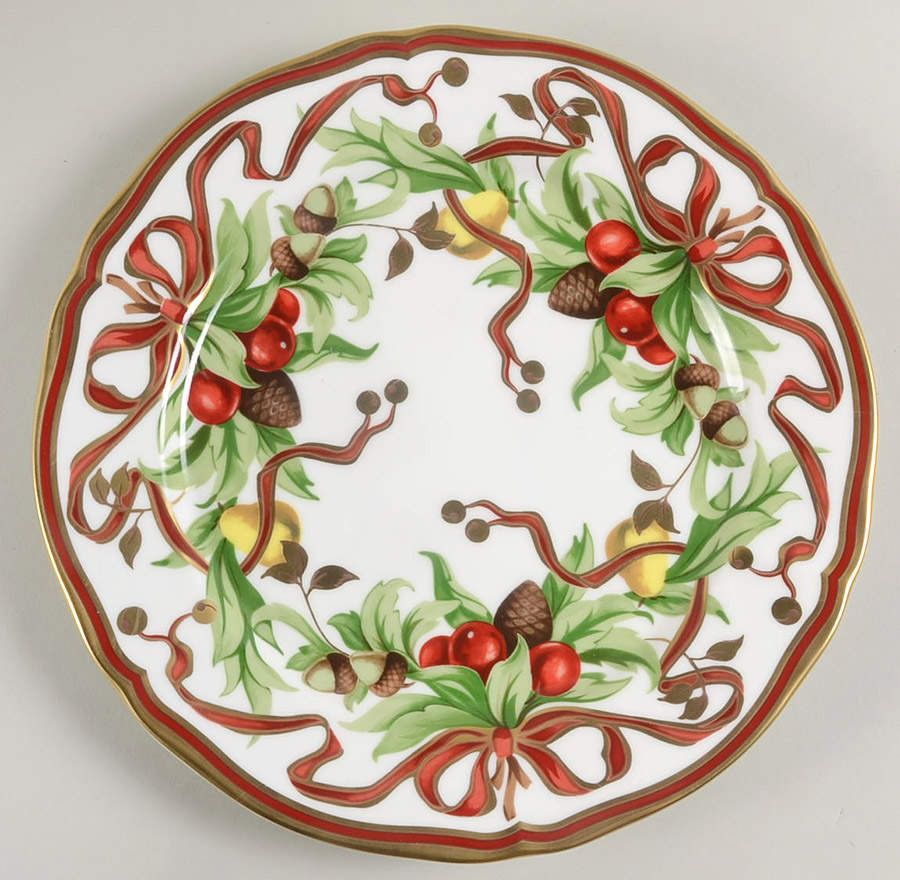 Tiffany Holiday (White Background, Japan) Dinner Plate by Tiffany-1