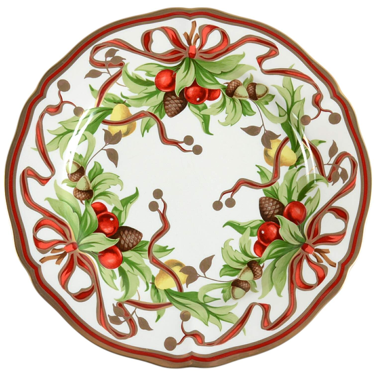 Tiffany Holiday (White Background, Japan) Dinner Plate by Tiffany-1
