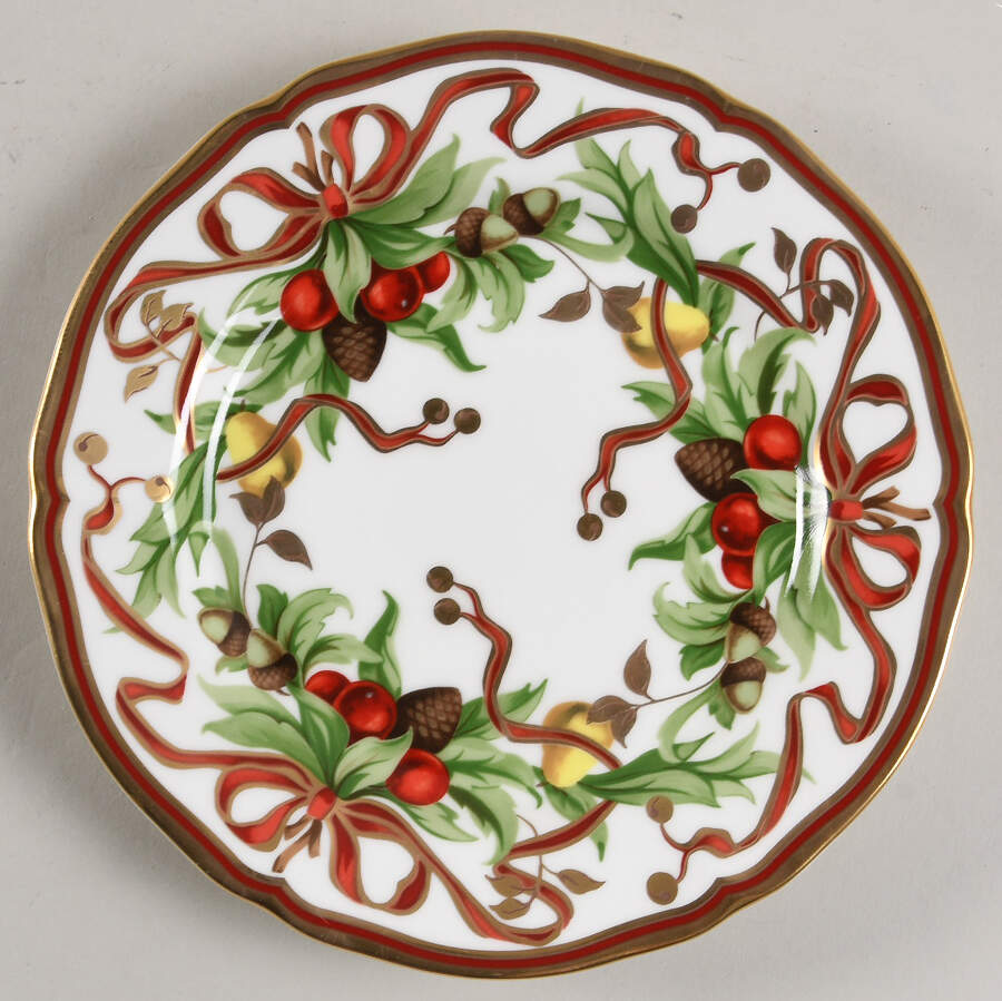 Tiffany Holiday (White Background, Japan) Salad Plate by Tiffany-1