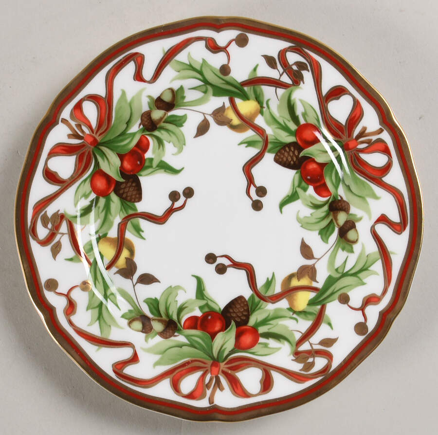 Tiffany Holiday (White Background, Japan) Bread & Butter Plate by Tiffany-1