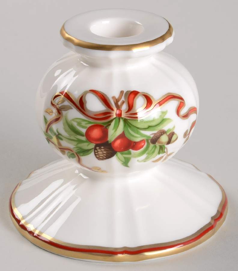 Tiffany Holiday (White Background, Japan) Small Candlestick by Tiffany-1