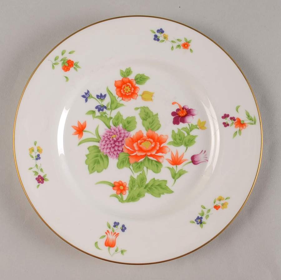 Imperial Flowers Salad Plate by Tiffany-1