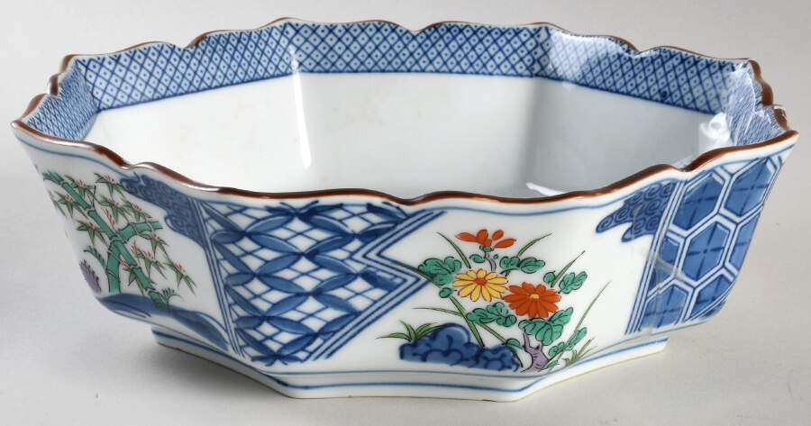Imari Medallion 8" Octagonal Vegetable Bowl by Tiffany-1