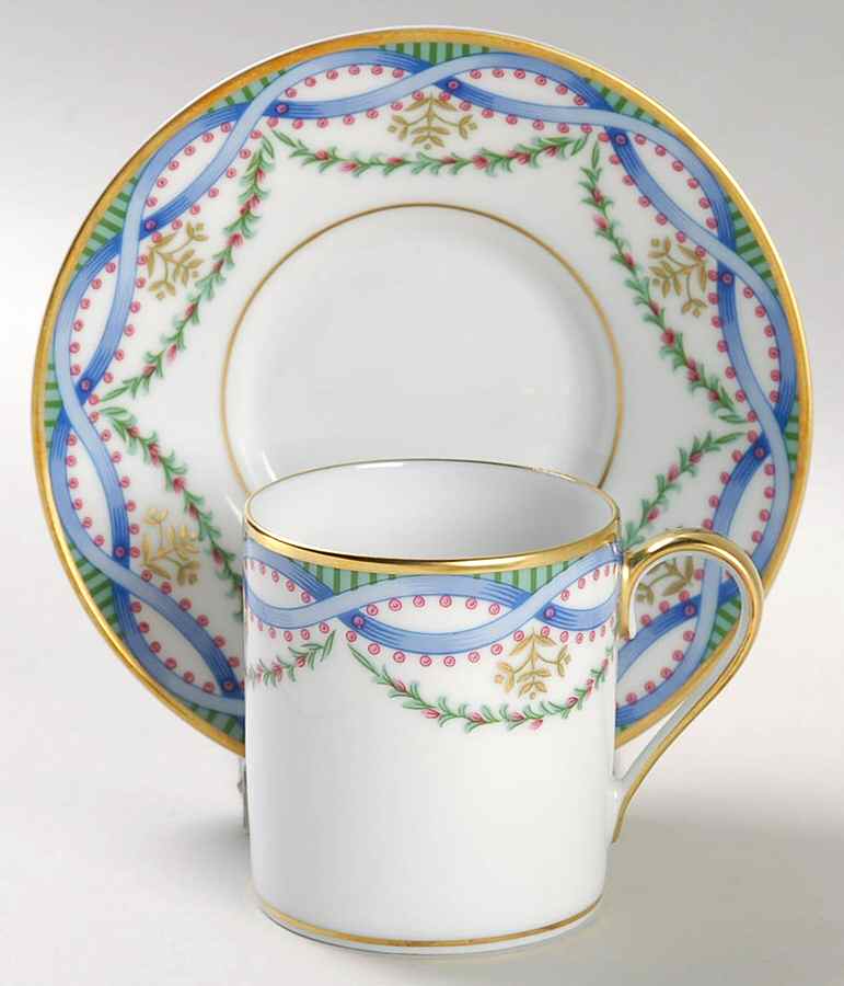 Louveciennes Flat Demitasse Cup & Saucer Set by Tiffany-1