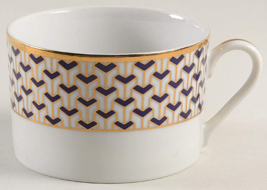 Manhattan Blue Flat Cup by Tiffany-1