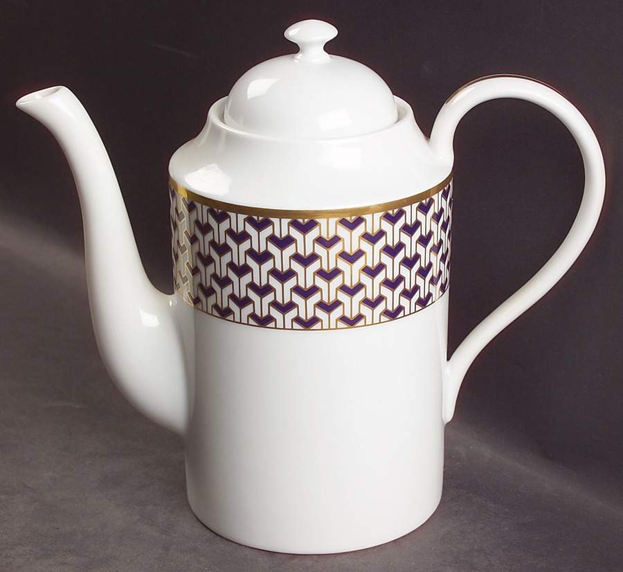 Manhattan Blue Coffee Pot & Lid by Tiffany-1