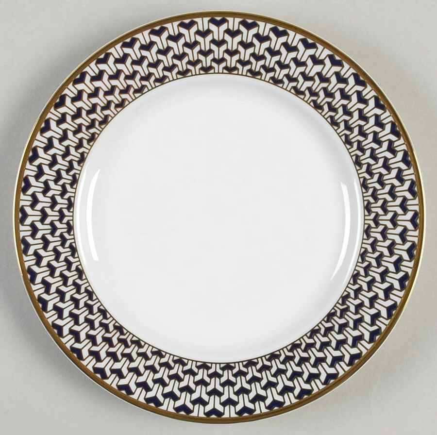 Manhattan Blue Salad Plate by Tiffany-1