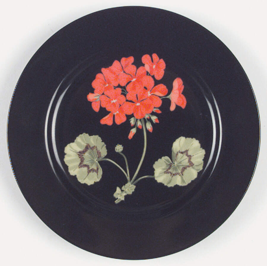 Mrs Delany's Flowers Salad/Dessert Plate by Tiffany-1
